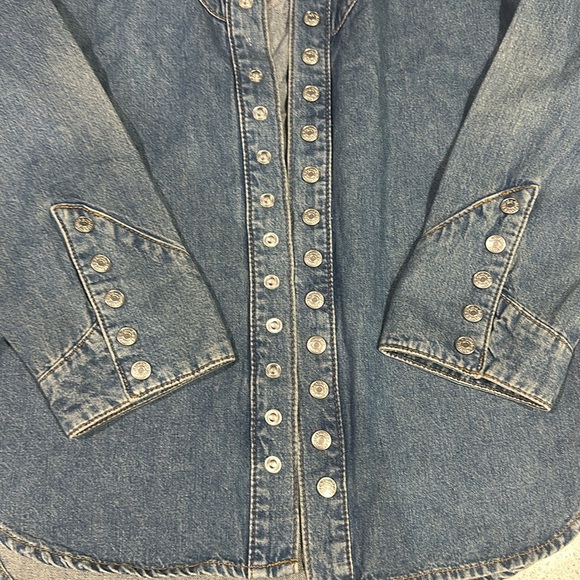 Zadig & Voltaire Thelmus Denim Shirt in Medium Blue - Picture 4 of 6